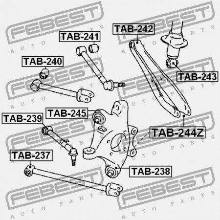 Rear Transverse Control Arm Ring Toyota Crown Grs182 2004.11-2008.02 Gr 48705-30100
