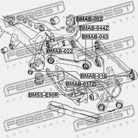Rear Joint Ring Bmw 3 E90 2004-2008 Ece 33326775552
