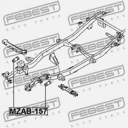 Front Lower Control Arm Bushing Mazda BT-50 UN 2006-2008 EU UR61-34-460