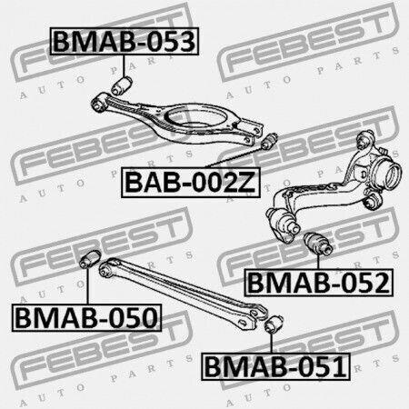 Δακτύλιος Βραχίονα Ελέγχου Πίσω Εγκάρσια Bmw 3 E46 1997-2006 Ece 33321092247