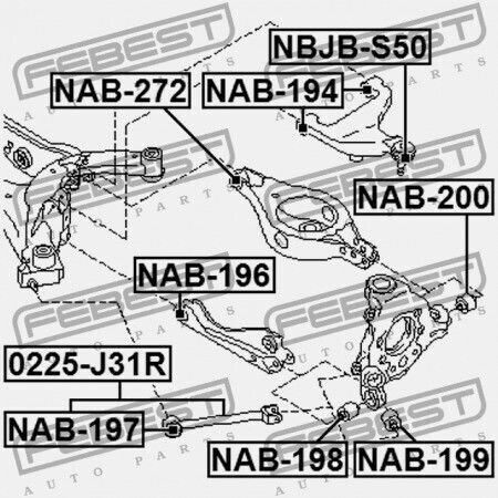 Rear Joint Ring Nissan Murano Z50 2002.09-2007.10 Ca 55157-ca000