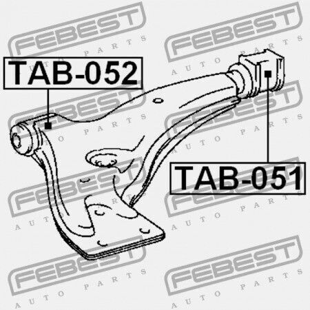 Front Control Arm Rear Ring Toyota Corsa Tercel El4 Nl40 1990.09-1994.09 Jp 48068-16060
