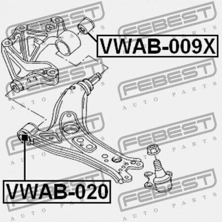 Febest Vorderachse Kontrolle Arm Ring Für Cordoba Vario 2003-2009 E 6q0407151l