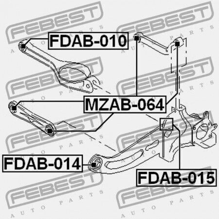 Rear Control Arm Bushing Ford Mondeo Ge 2000-2007 Eu 1202267