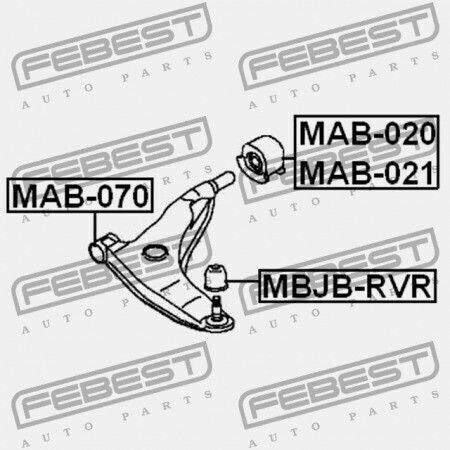 Vorderes Kugelgelenk der Steuerarm vorne Mitsubishi Lancer Mirage Cj-cp 1995.08-2000.08 Jpn Mr241341
