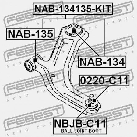 Rulment Braț Control Spate Față Nissan Tiida Jpn Marcă C11 2005.08-2012.06 Gl 54500-ax000