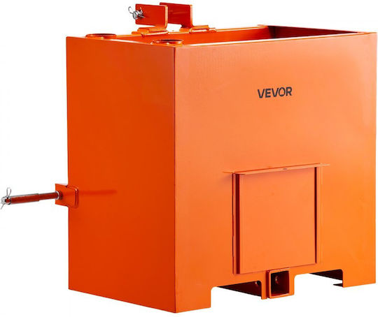 Vevor Ballast Box Κατηγορία 3 Σημείων Tractor Ballast Χωρητικότητας 363 Kg Τυπικό Δέκτη Κοτσαδόρου 55 Mm Βαρέως Τύπου Χάλυβα 0,14 M³ Μεγάλου Όγκου Ανθεκτικό Εξάρτημα Φορτωτή Συρόμενη Πόρτα Πορτοκαλί
