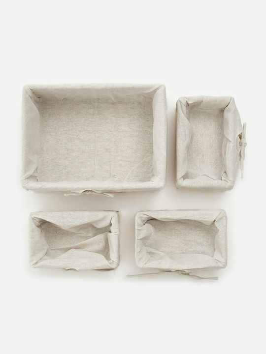 SteweHome Wicker Brown Laundry Basket