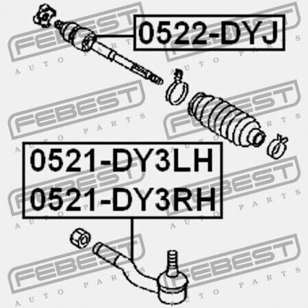 Febest Mazda Demio Dy 2002-2005 Jp D350-32-240 Autoteile für die Vorderseite