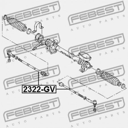 Febest Ράβδος Τιμονιού Για Audi A3 S3 Sportb. Lim Qu 2004-2013 Rdw 1k0423810a