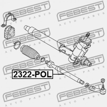 Ράβδος Τιμονιού Audi A1 2011 Mex 6r0423803a