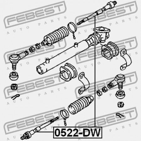 Steering Rod Mazda Demio Dw 1996-1999 Jp D102-32-250