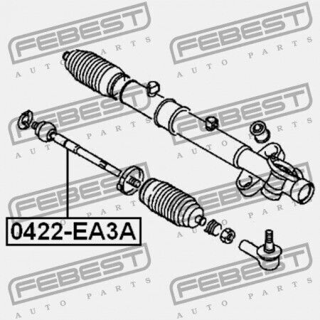 Ράβδος Τιμονιού Mitsubishi Galant Ea3 8a 1998.02-2003.07 Mmna Mmna Mr519046