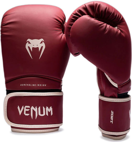 Venum Boxhandschuhe aus Kunstleder für Wettkampfhandschuhe Rote