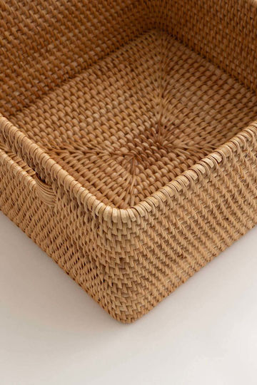 SteweHome Dekoratives Korbweide Körbchen Beige 30x28x16cm