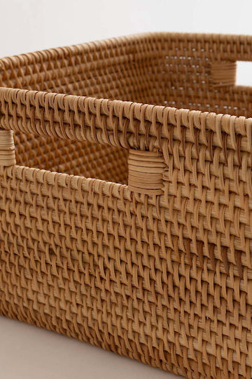 SteweHome Dekoratives Korbweide Körbchen Beige 30x28x16cm