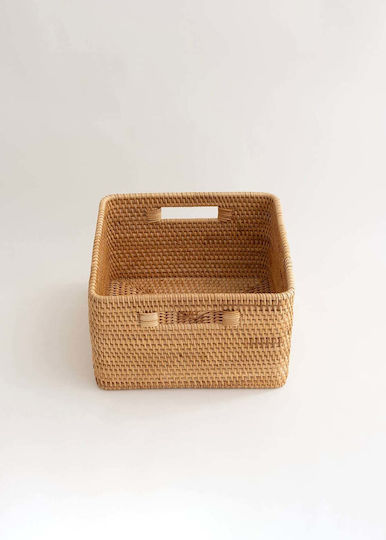 SteweHome Dekoratives Korbweide Körbchen Beige 30x28x16cm