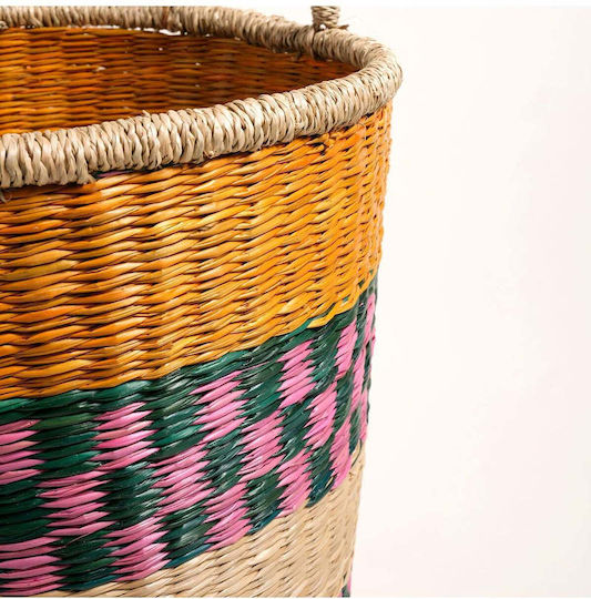 SteweHome Decorative Wicker Basket Multicolour 33x35cm