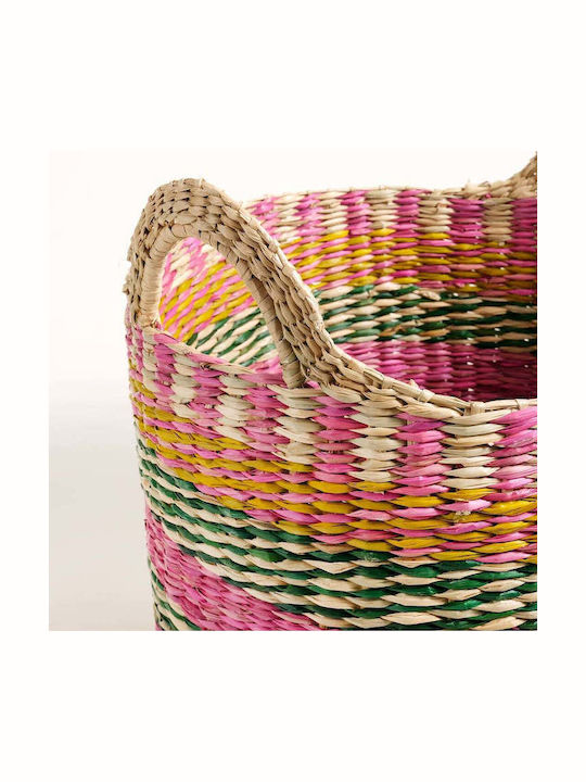 SteweHome Decorative Wicker Multicolour Basket 31x29cm