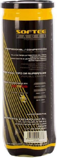 Softee Padel Speed Balls Tubes 3 Μπαλάκια Padel