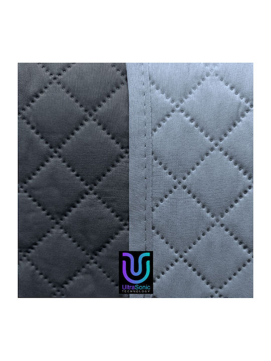 Go Smart Home Double Coverlet Light Grey-Grey 220x250cm