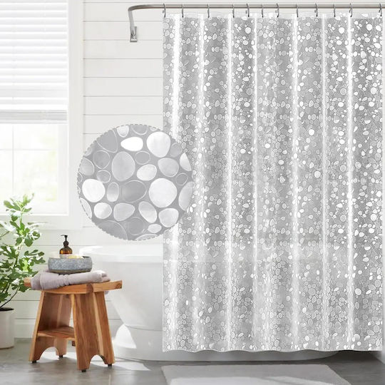 Cortină de duș 180x200cm Transparentă