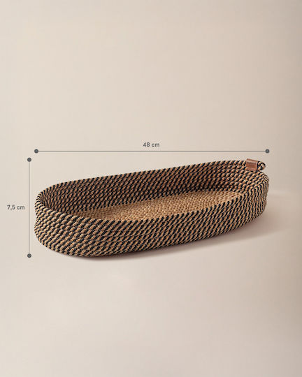 SteweHome Coș De Depozitare Din Țesătură Bej 22x48x7.5cm