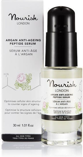 Nourish London Anti-Aging Face Serum with Peptides & Hyaluronic Acid for Nourishing 30ml