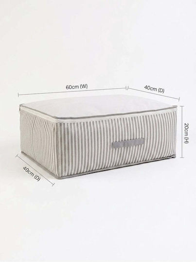 SteweHome Clothing Storage Case for Knitwear Duvet in White Colour 60x40x20cm 6 Pieces