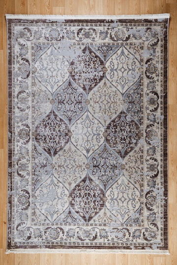 Klonaras Oska 1372 Χαλί Στρογγυλό με Κρόσια Lila Φ160cm