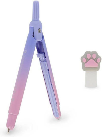 Legami Milano Plastic Marking Compass with Needle, Pencil