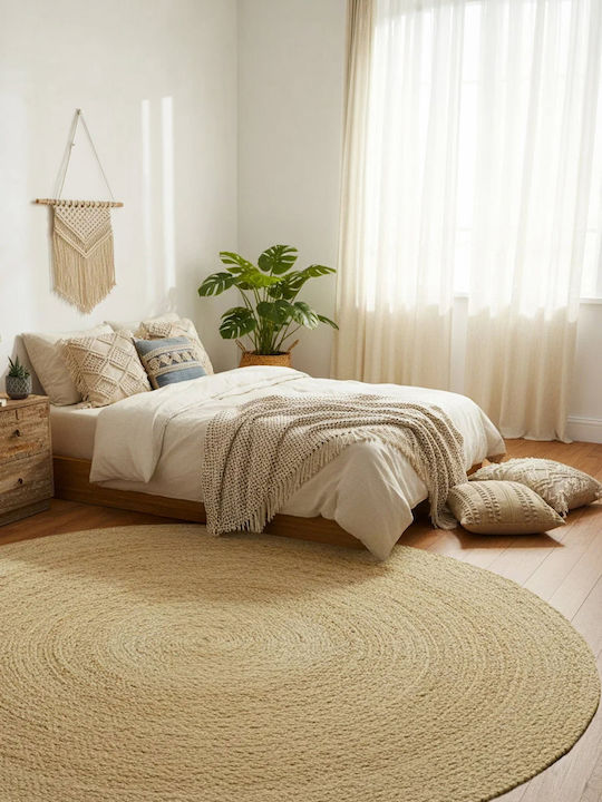 Polihome Earthy Χειροποίητο Χαλί Ορθογώνιο Earthy 150x150cm