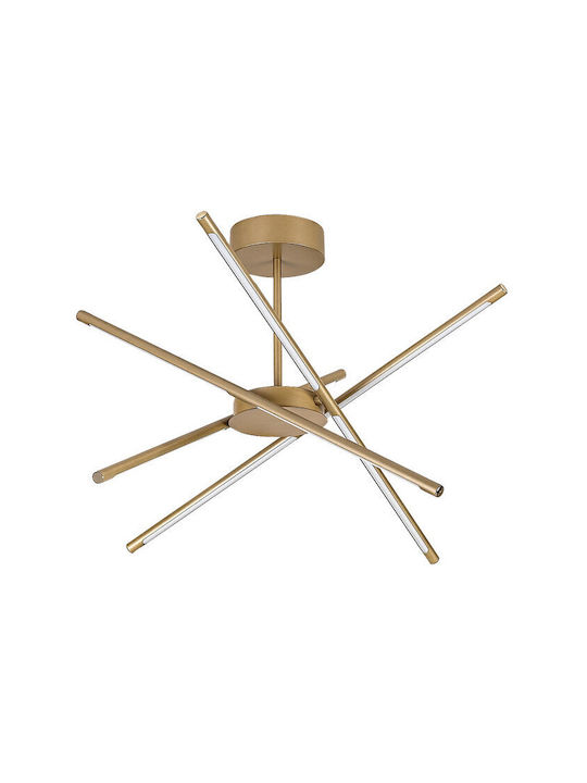 Rabalux Ceiling Light Gold LED With Warm White Light 28x28cm