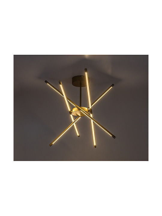 Rabalux Ceiling Light Gold LED With Warm White Light 28x28cm