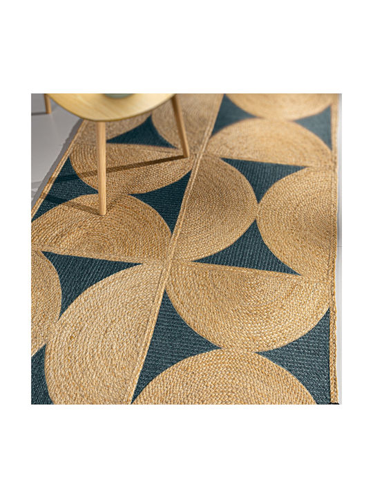 Guy Laroche Mirage Wohnzimmer Teppich Rechteckig aus Jute Marine 140x200cm