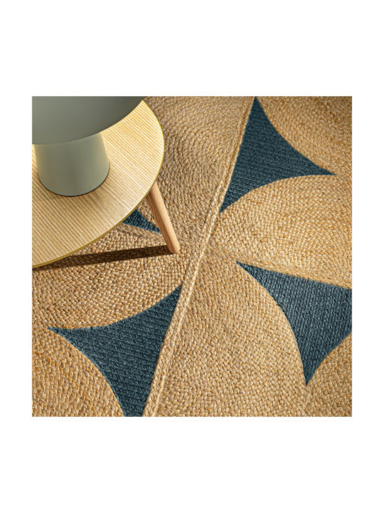 Guy Laroche Mirage Wohnzimmer Teppich Rechteckig aus Jute Marine 140x200cm