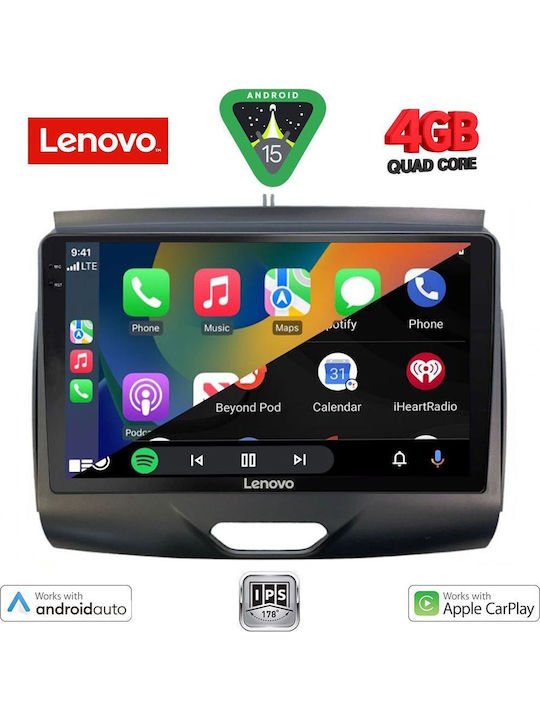 Lenovo Car Audio System for Ford Ranger 2015-2018 Bluetooth USB WiFi GPS Apple CarPlay Android Auto with 9" Touch Screen