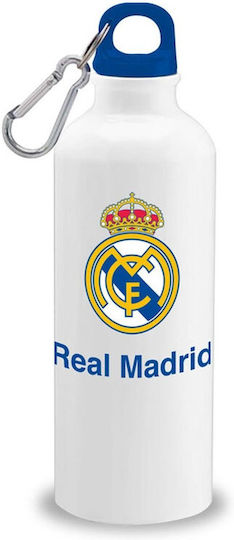 Sevenworld Geschenkset Trinkflasche Real Madrid 500 ml Kinder-Strandtuch Blau 140x70cm