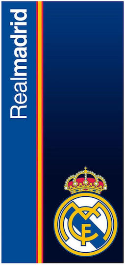 Sevenworld Geschenkset Trinkflasche Real Madrid 500 ml Kinder-Strandtuch Blau 140x70cm