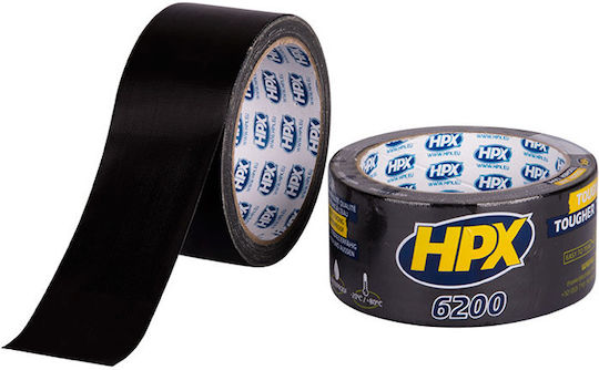 HPX Self-Adhesive Fabric Tape Black 48mmx10m 1pcs
