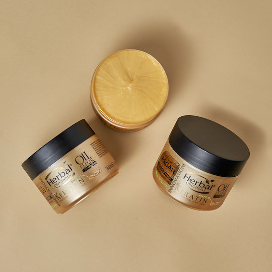 Herbal Hispania Haarmaske Für Glänzen Mit Keratin & Arganöl 400ml