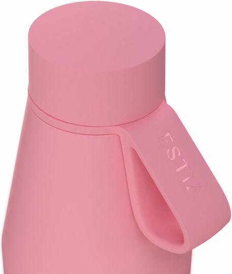 Estia Flow Save the Aegean Recyclable Thermos Bottle Stainless Steel BPA Free 500ml Rose