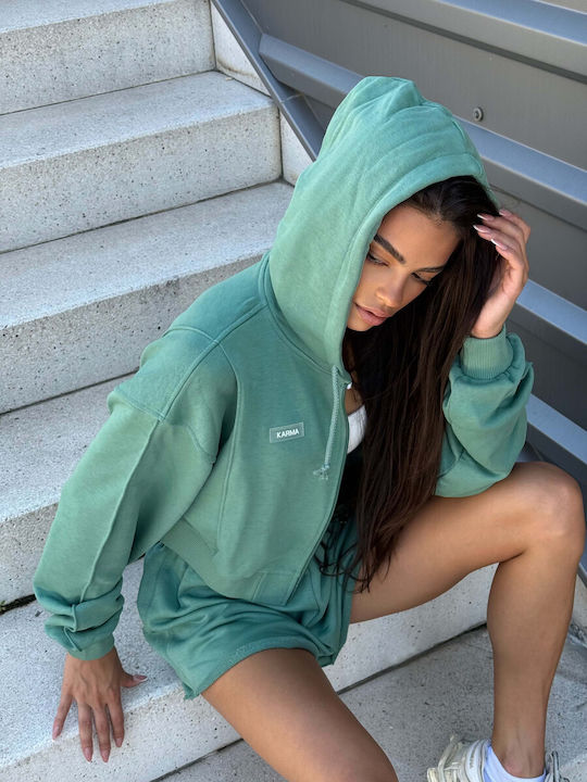 Дамски комплект с шорти Serene Green