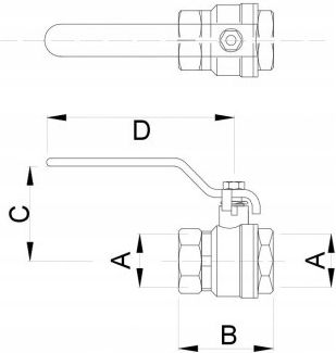 Кран 1/2 Инч F F С Гланд Дръжка Hydroland