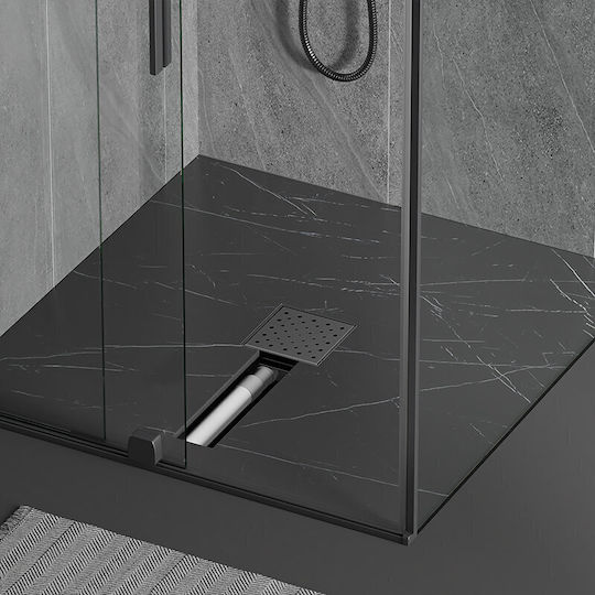 Hydrosan Shower Siphon with 7.8mm Outlet and Size 15x15cm