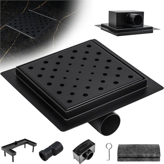 Hydrosan Shower Siphon with 7.8mm Outlet and Size 15x15cm