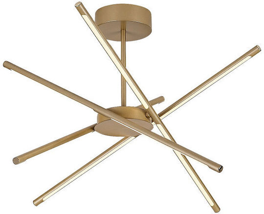 Rabalux LED Ceiling Light Gold 28x28cm Rabalux LED Ceiling Light Gold 28x28cm