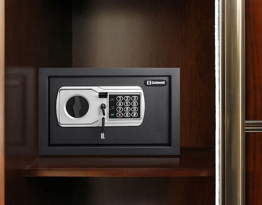 Safewell Safe with Digital Lock and Key M25xW35xH25cm Weight 8kg