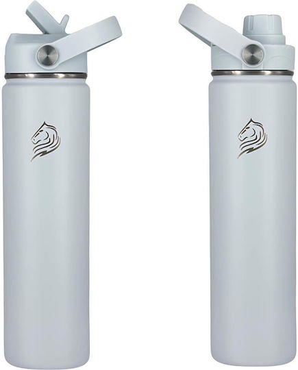 Cool'NMore Thermos Stainless Steel BPA Free 750ml Surf with Straw, Handle, Mouthpiece and Loop