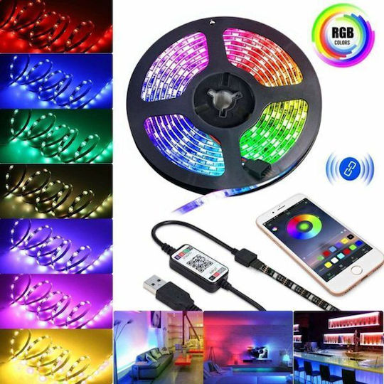 Ezra LED-Streifen USB 5V RGB Licht 2m Typ SMD5050 mit Netzteil